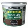 Ronseal One Coat Fence Life Tudor Black Oak Matt Fence & Shed Treatment, 9L -Garden - Landscaping Store ronseal one coat fence life tudor black oak matt fence shed treatment 9l5010214882991 08c bq