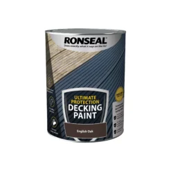 Ronseal Ultimate Protection Matt English Oak Decking Paint, 5L -Garden - Landscaping Store ronseal ultimate protection matt english oak decking paint 5l5010214891498 08c
