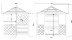Rowlinson Gainsborough Natural Hexagonal Gazebo, (W)3m (D)2.6m - Assembly Required 5 Rowlinson Gainsborough Natural Hexagonal Gazebo, (W)3m (D)2.6m - Assembly Required -Garden - Landscaping Store rowlinson gainsborough natural hexagonal gazebo w 3m d 2 6m assembly required5013856013365 02t BQ