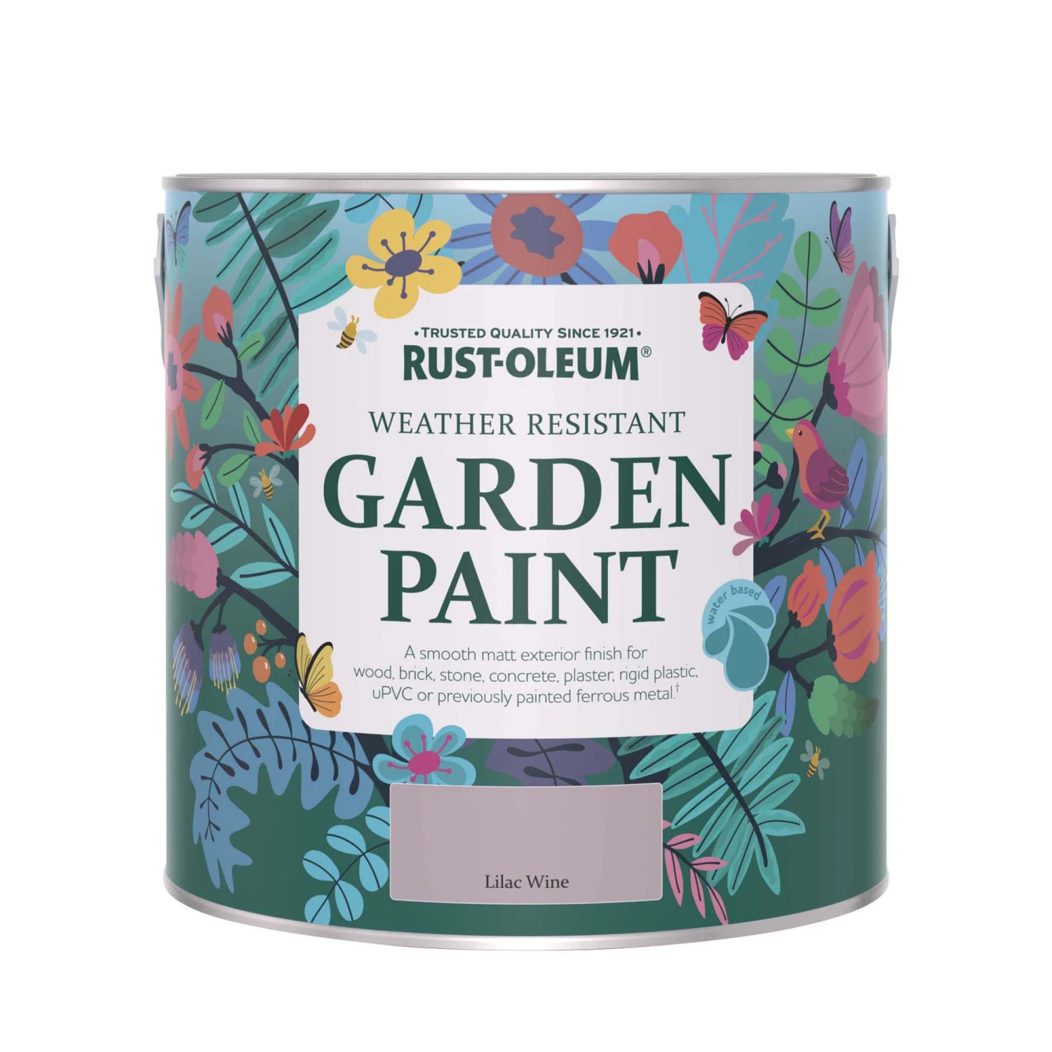 Rust-Oleum Garden Paint Lilac Wine Matt Multi-surface Garden Paint, 2.5L Tin 4 Rust-Oleum Garden Paint Lilac Wine Matt Multi-surface Garden Paint, 2.5L Tin - Image 2