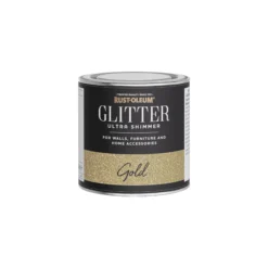Rust-Oleum Ultra Shimmer Gold Glitter Effect Mid Sheen Multi-surface Topcoat Paint Glitter, 250ml -Garden - Landscaping Store rust oleum ultra shimmer gold glitter effect mid sheen multi surface topcoat paint glitter 250ml5013296039659 08c bq