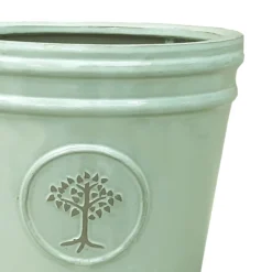 Verve Barcău Olive Ceramic Circular Plant Pot (Dia)32cm 6 Verve Barcău Olive Ceramic Circular Plant Pot (Dia)32cm -Garden - Landscaping Store verve barcau olive ceramic circular plant pot dia 32cm5059340327785 36c