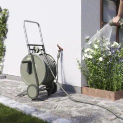 Verve Freestanding Empty Hose Cart With Wheels -Garden - Landscaping Store verve freestanding empty hose cart with wheels5059340251028 01i