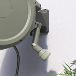 Verve Wall-mounted Auto Hose Reel Set (L)25m -Garden - Landscaping Store verve wall mounted auto hose reel set l 25m5059340250960 02i