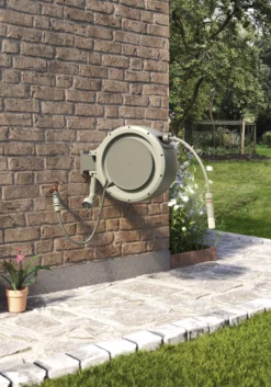 Verve Wall-mounted Auto Hose Reel Set (L)25m -Garden - Landscaping Store verve wall mounted auto hose reel set l 25m5059340250960 08i