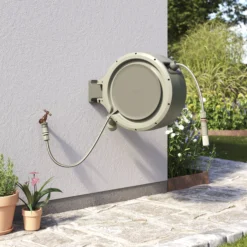 Verve Wall-mounted Manual Hose Reel Set (L)40m -Garden - Landscaping Store verve wall mounted manual hose reel set l 40m5059340251004 01i