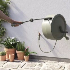 Verve Wall-mounted Manual Hose Reel Set (L)40m -Garden - Landscaping Store verve wall mounted manual hose reel set l 40m5059340251004 03i
