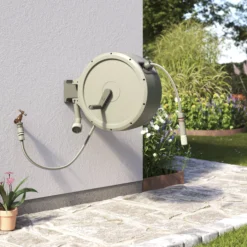 Verve Wall-mounted Manual Hose Reel Set (L)40m -Garden - Landscaping Store verve wall mounted manual hose reel set l 40m5059340251004 04i