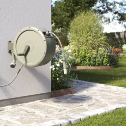 Verve Wall-mounted Manual Hose Reel Set (L)40m -Garden - Landscaping Store verve wall mounted manual hose reel set l 40m5059340251004 05i