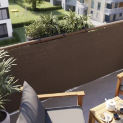 Woven Breeze Brown High-density Polyethylene (HDPE) & Woven Fibre Garden Screen (H)1m (W)3m 13 Woven Breeze Brown High-density Polyethylene (HDPE) & Woven Fibre Garden Screen (H)1m (W)3m -Garden - Landscaping Store woven breeze brown high density polyethylene hdpe woven fibre garden screen h 1m w 3m5059340674476 01i